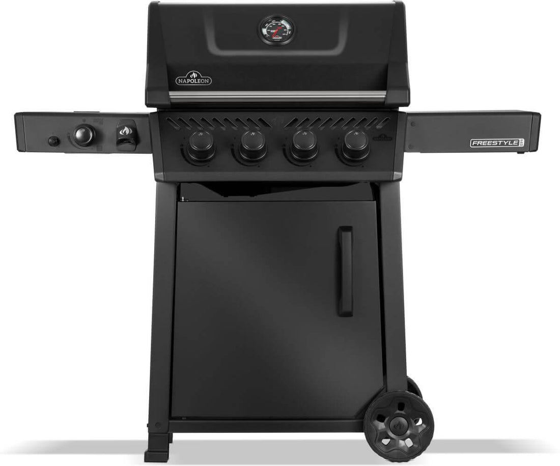 Napoleon - Freestyle™ PRO 425 Natural Gas Grill with Infrared Side Burner, Matte Black - FP425DSIBNMK-1