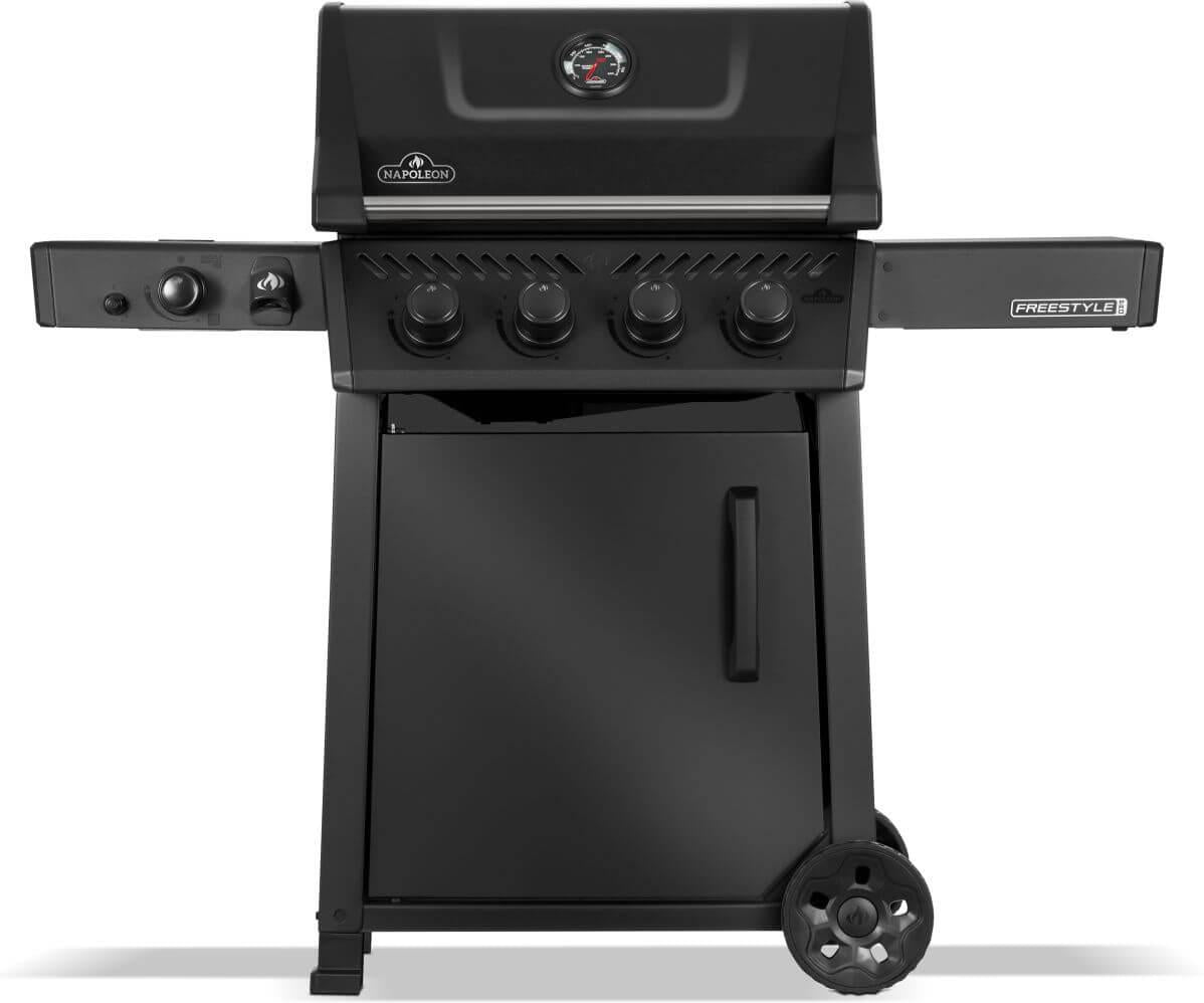 Napoleon - Freestyle™ PRO 425 Propane Gas Grill with Infrared Side Burner, Matte Black - FP425DSIBPMK-1