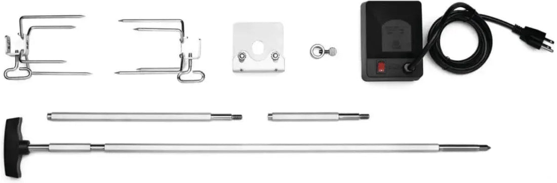 Napoleon - Heavy Duty Rotisserie Kit for PRO Charcoal Kettle 22 and 18-inch Grills - 69241
