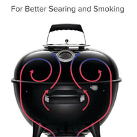 Napoleon - NK18 Charcoal Kettle Grill, Black - NK18K-LEG-3