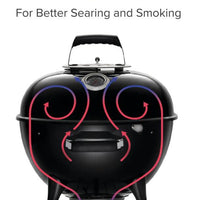 Napoleon - NK22 Charcoal Kettle Grill, Black - NK22K-LEG-3