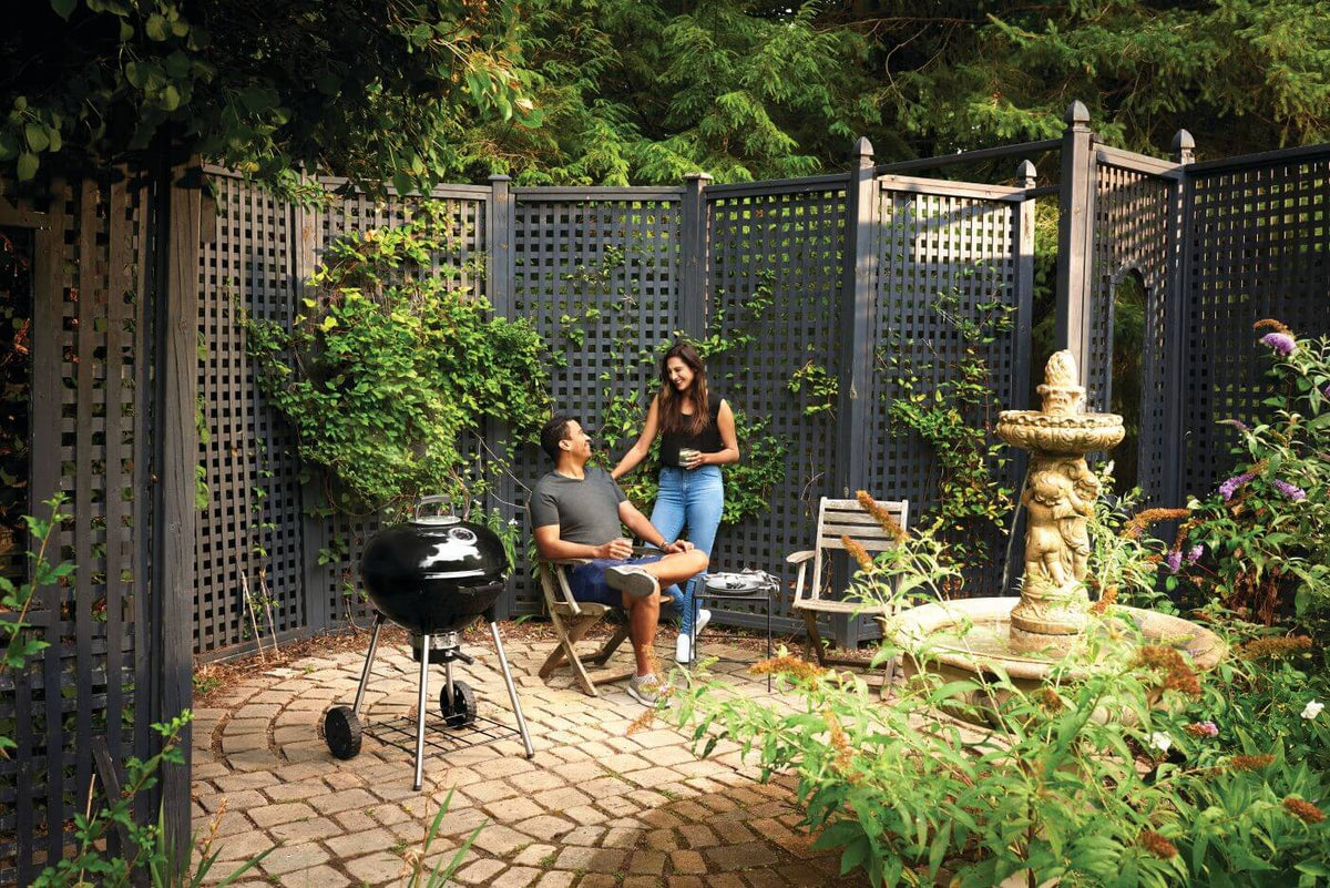 Napoleon - NK22 Charcoal Kettle Grill, Black - NK22K-LEG-3