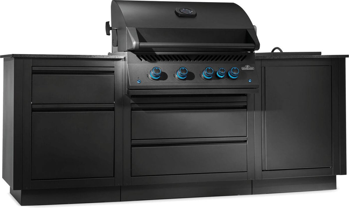 Napoleon - OASIS™ 301 Bundle, Built-In 700 Series 32 with Infrared Rear Burner Natural Gas, Matte Black - ODK301-BIG32RBNMK-1