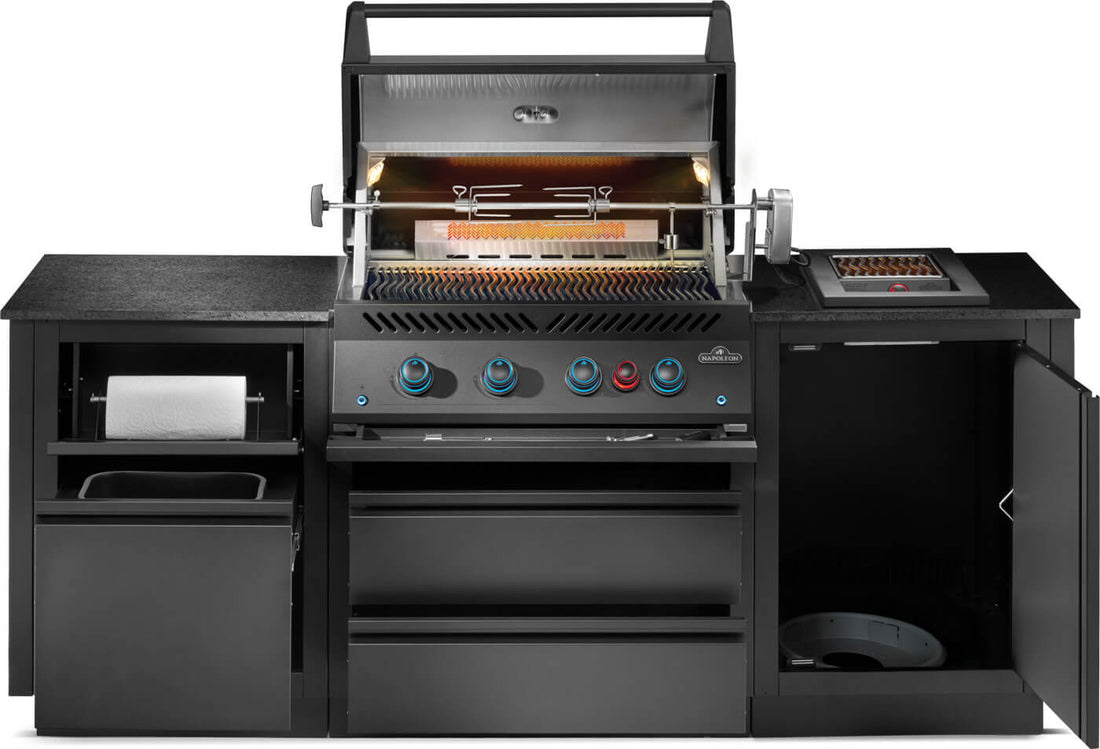 Napoleon - OASIS™ 301 Bundle, Built-In 700 Series 32" with Infrared Rear Burner, Propane, Matte Black - ODK301-BIG32RBPMK-1