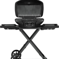 Napoleon - PHANTOM TravelQ® PRO 285 Portable Gas Grill with Scissor Cart, Matte/Matt Black - PRO285X-MK-PHM