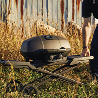Napoleon - PHANTOM TravelQ® PRO 285 Portable Gas Grill with Scissor Cart, Matte/Matt Black - PRO285X-MK-PHM