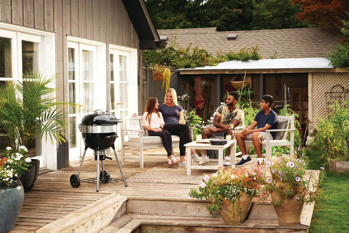 Napoleon - PRO18 Charcoal Kettle Grill, Black - PRO18K-LEG-3