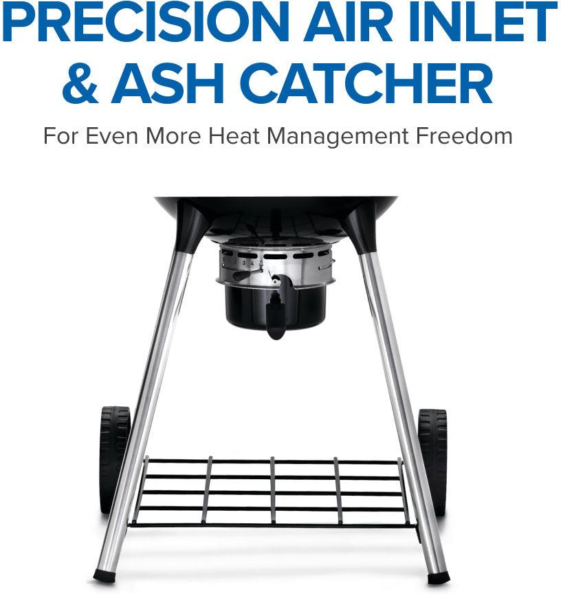 Napoleon - PRO22 Charcoal Kettle Grill, Black - PRO22K-LEG-3