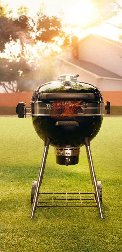 Napoleon - PRO22 Charcoal Kettle Grill, Black - PRO22K-LEG-3