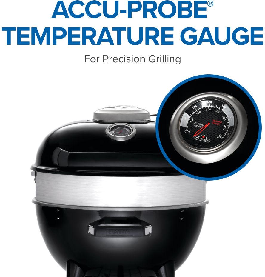 Napoleon - PRO22 Charcoal Kettle Grill, Black - PRO22K-LEG-3