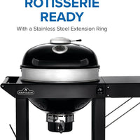 Napoleon - PRO22 Charcoal Kettle Grill, Black with Cart - PRO22K-CART-3