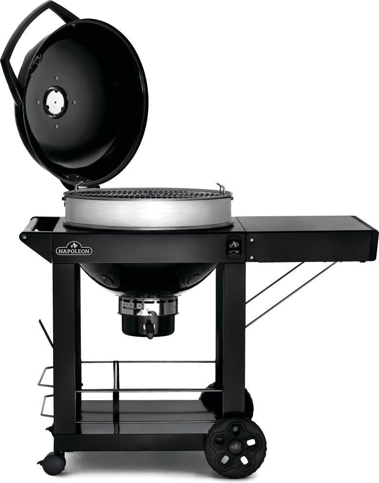 Napoleon - PRO22 Charcoal Kettle Grill, Black with Cart - PRO22K-CART-3