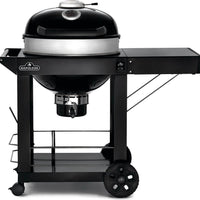 Napoleon - PRO22 Charcoal Kettle Grill, Black with Cart - PRO22K-CART-3