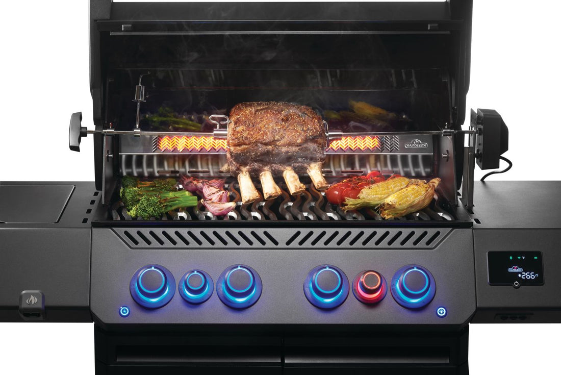 Napoleon - Phantom Prestige® 500 Connected, Natural Gas Grill with Infrared Side and Rear Burner, Matte Black - P500VXRSIBNK-PHM