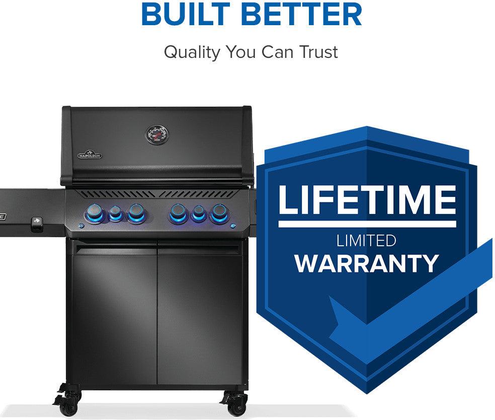 Napoleon - Phantom Prestige® 500 Connected, Natural Gas Grill with Infrared Side and Rear Burner, Matte Black - P500VXRSIBNK-PHM