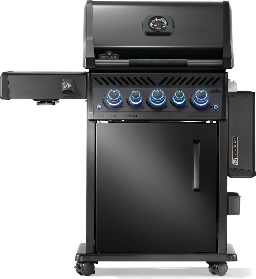 Napoleon - Phantom Rogue® PRO-S 425 Propane Gas Grill with Infrared Side and Rear Burners, Matte Black - RPS425RSIBPK-2-PHM