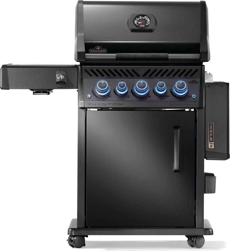 Napoleon - Phantom Rogue® PRO-S 425 Natural Gas Grill with Infrared Side and Rear Burners, Matte Black - RPS425RSIBNK-2-PHM