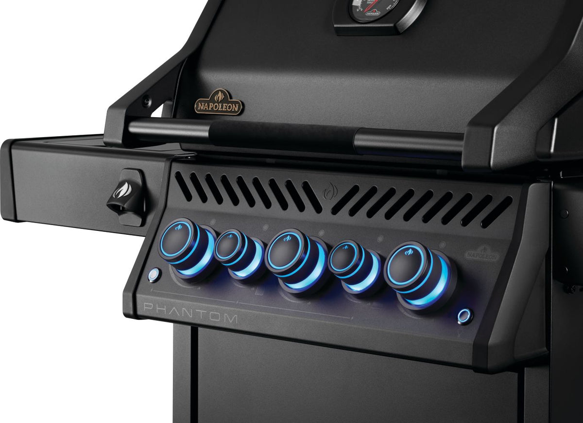 Napoleon - Phantom Rogue® PRO-S 425 Natural Gas Grill with Infrared Side and Rear Burners, Matte Black - RPS425RSIBNK-2-PHM