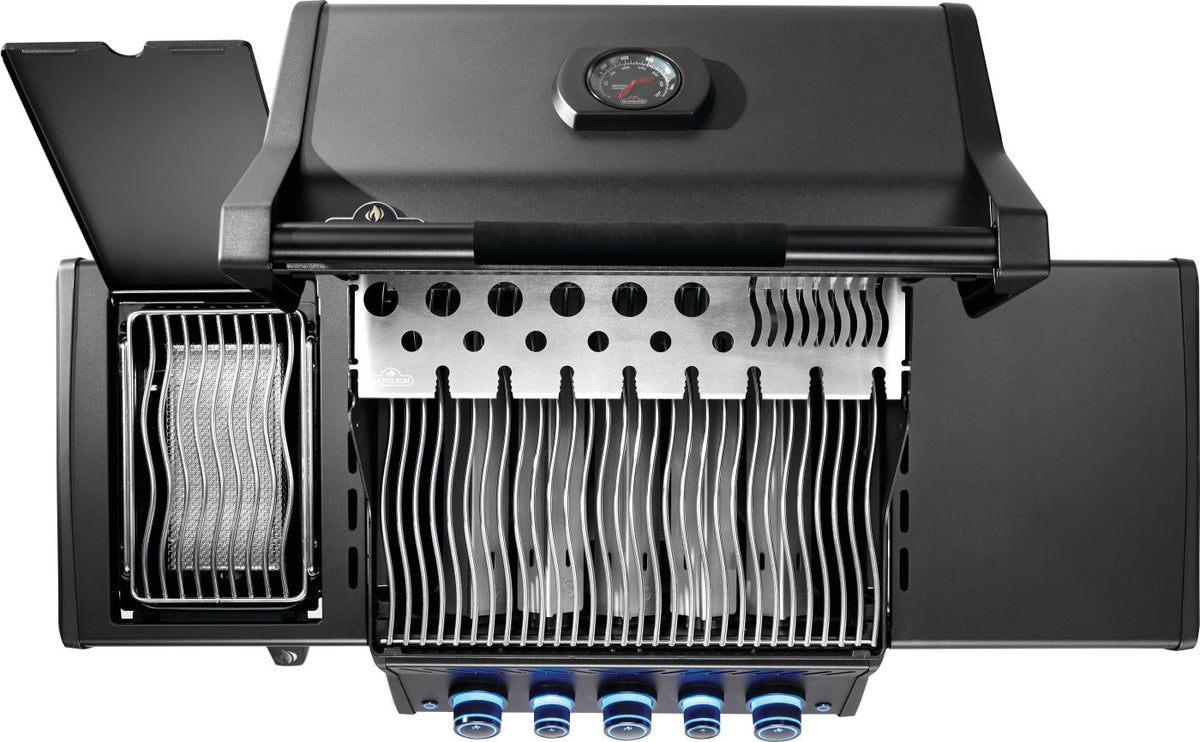 Napoleon - Phantom Rogue® PRO-S 425 Natural Gas Grill with Infrared Side and Rear Burners, Matte Black - RPS425RSIBNK-2-PHM