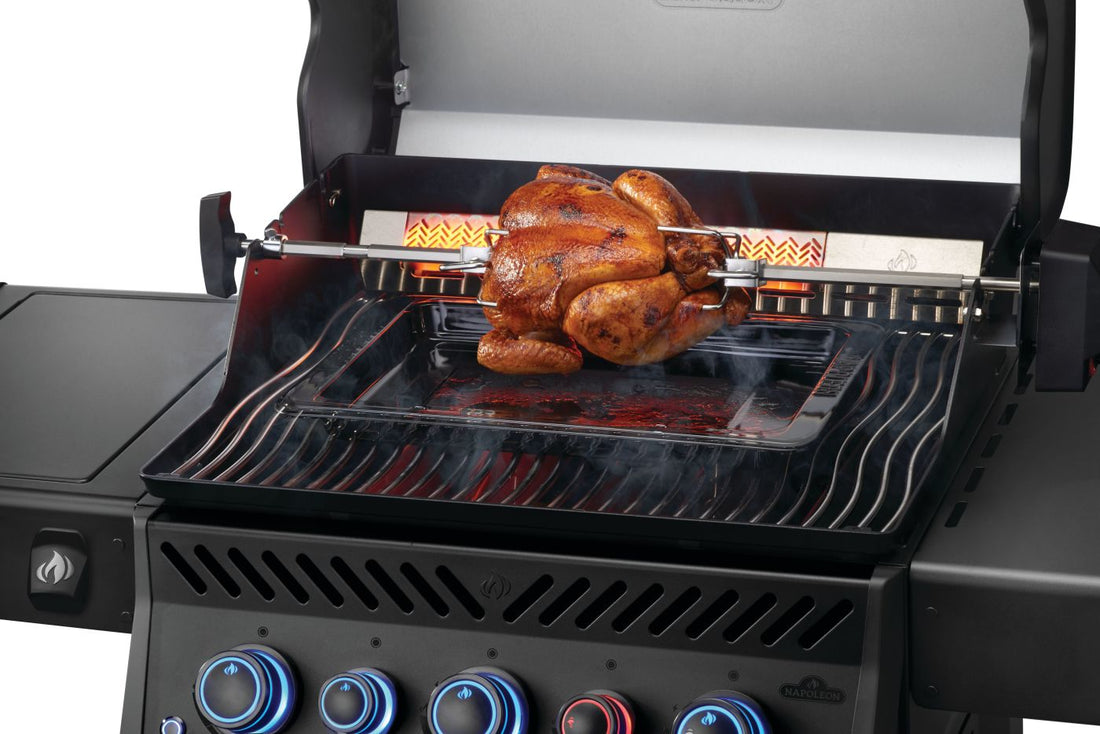 Napoleon - Phantom Rogue® PRO-S 425 Propane Gas Grill with Infrared Side and Rear Burners, Matte Black - RPS425RSIBPK-2-PHM
