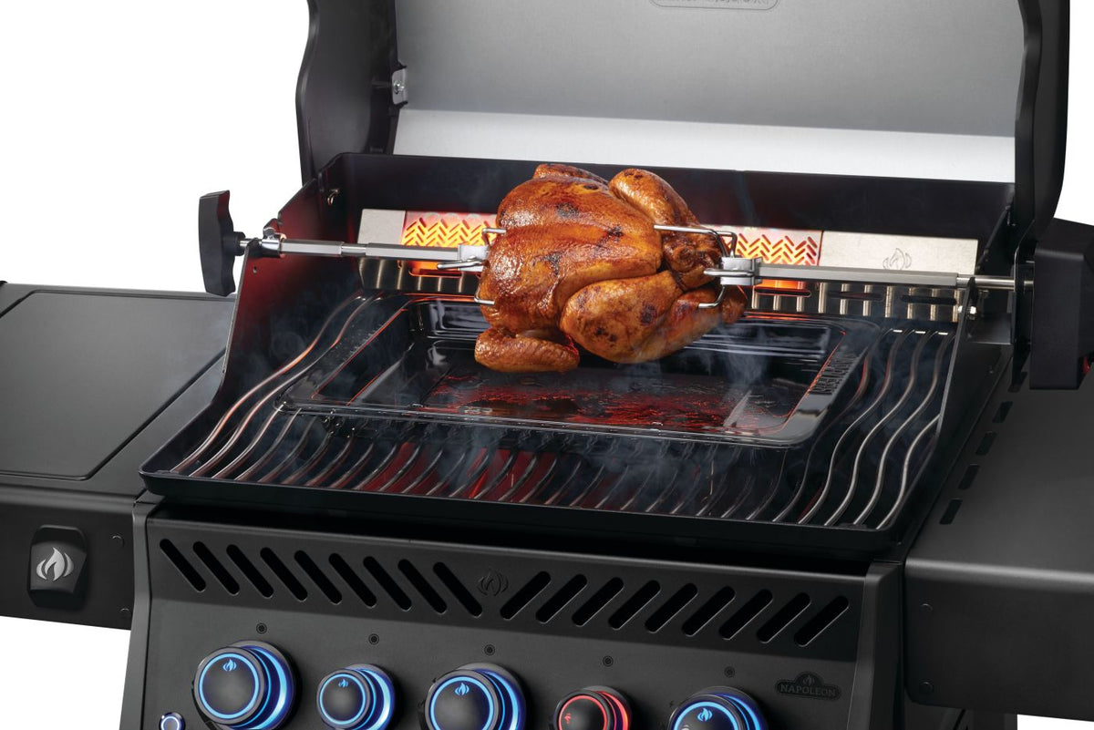 Napoleon - Phantom Rogue® PRO-S 425 Natural Gas Grill with Infrared Side and Rear Burners, Matte Black - RPS425RSIBNK-2-PHM