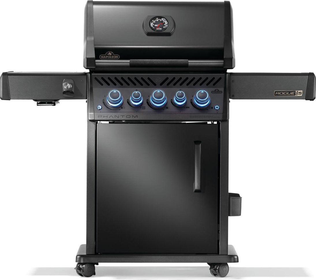 Napoleon - Phantom Rogue® PRO-S 425 Propane Gas Grill with Infrared Side and Rear Burners, Matte Black - RPS425RSIBPK-2-PHM