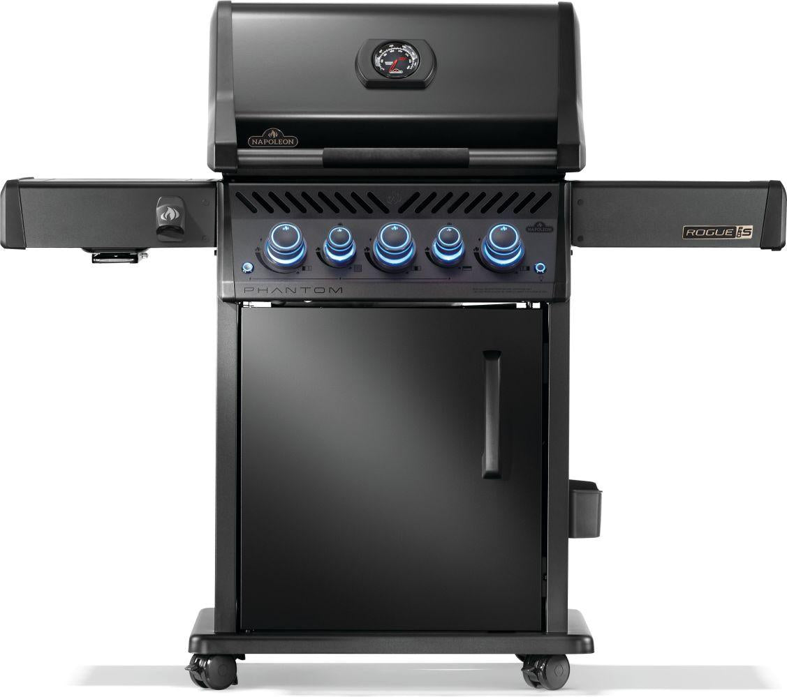 Napoleon - Phantom Rogue® PRO-S 425 Natural Gas Grill with Infrared Side and Rear Burners, Matte Black - RPS425RSIBNK-2-PHM