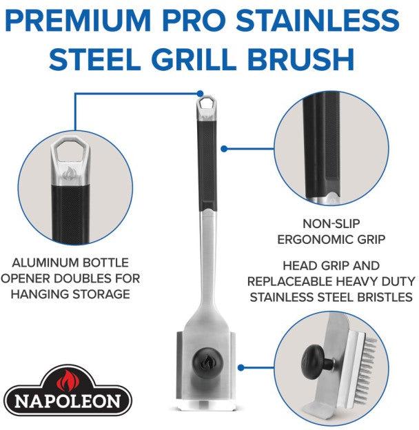 Napoleon - Premium Stainless Steel Grill Brush - GABR007