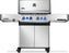 Napoleon - Prestige® 500 Propane Gas Grill with Infrared Side and Rear Burner, Stainless Steel - P500VRSIBPSS