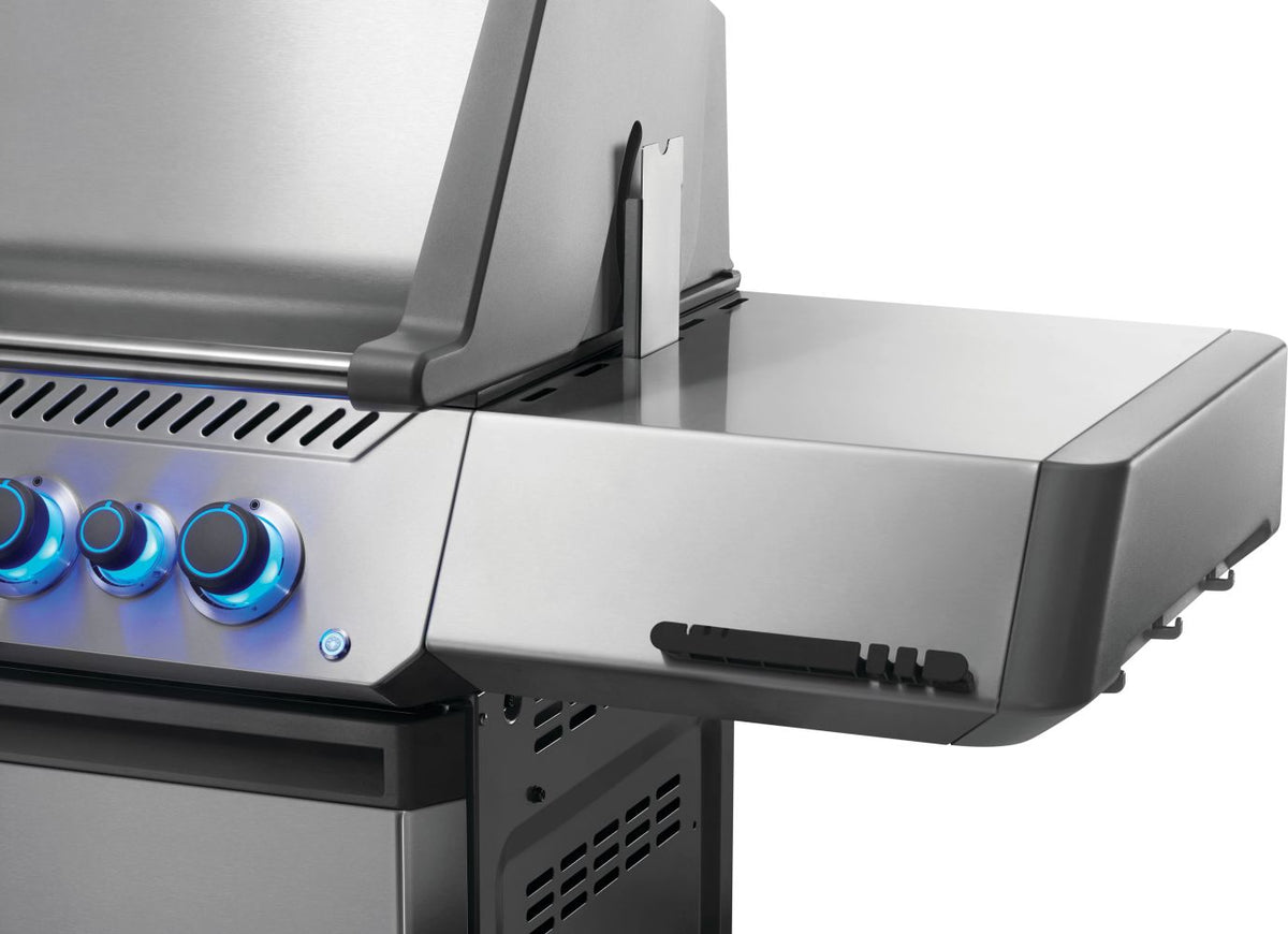 Napoleon - Prestige® 500 Propane Gas Grill with Infrared Side and Rear Burner, Stainless Steel - P500VRSIBPSS