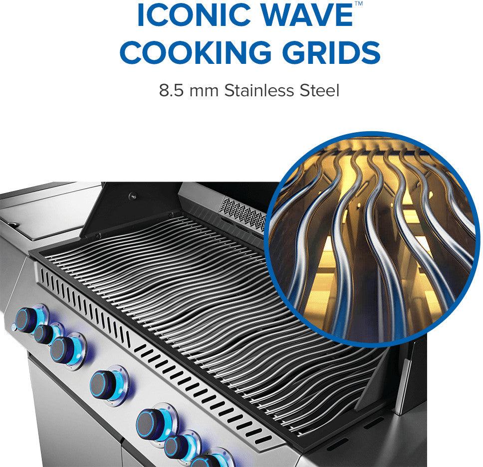 Napoleon - Prestige® 665 Connected, Natural Gas Grill with Infrared Side and Rear Burner, Stainless Steel - P665VXRSIBNSS