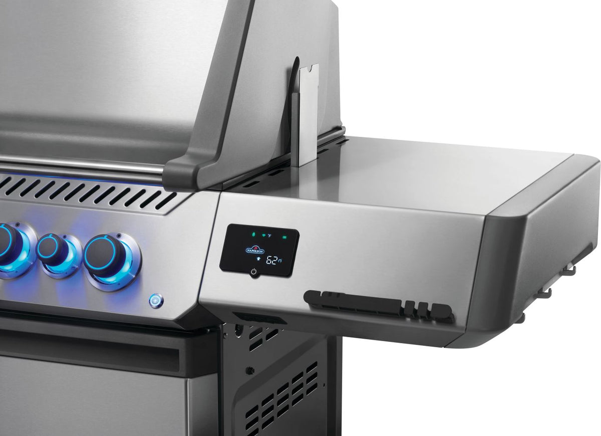 Napoleon - Prestige® 665 Connected, Natural Gas Grill with Infrared Side and Rear Burner, Stainless Steel - P665VXRSIBNSS