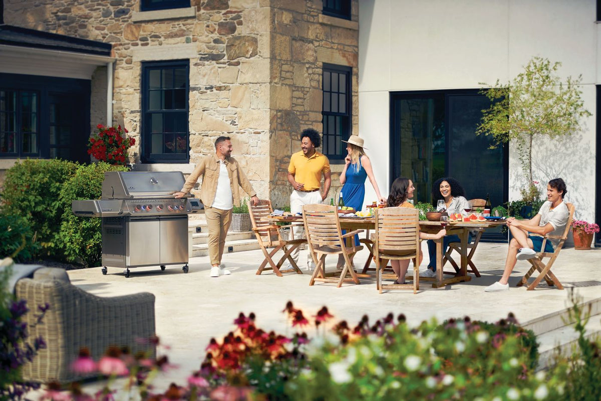 Napoleon - Prestige® 665 Connected, Natural Gas Grill with Infrared Side and Rear Burner, Stainless Steel - P665VXRSIBNSS
