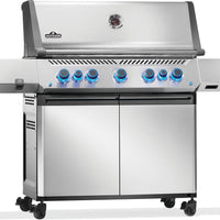 Napoleon - Prestige® 665 Natural Gas Grill with Infrared Side and Rear Burner, Stainless Steel - P665VRSIBNSS