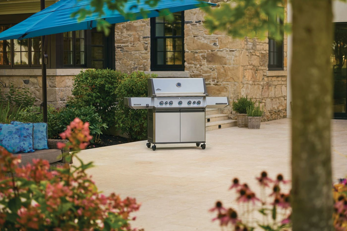 Napoleon - Prestige® 665 Propane Gas Grill with Infrared Side and Rear Burner, Stainless Steel - P665VRSIBPSS