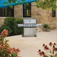 Napoleon - Prestige® 665 Natural Gas Grill with Infrared Side and Rear Burner, Stainless Steel - P665VRSIBNSS