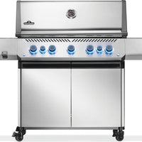 Napoleon - Prestige® 665 Natural Gas Grill with Infrared Side and Rear Burner, Stainless Steel - P665VRSIBNSS