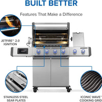 Napoleon - Prestige® PRO 500 Natural Gas Grill with Smart Technology - PRO500VXRSIBNSS