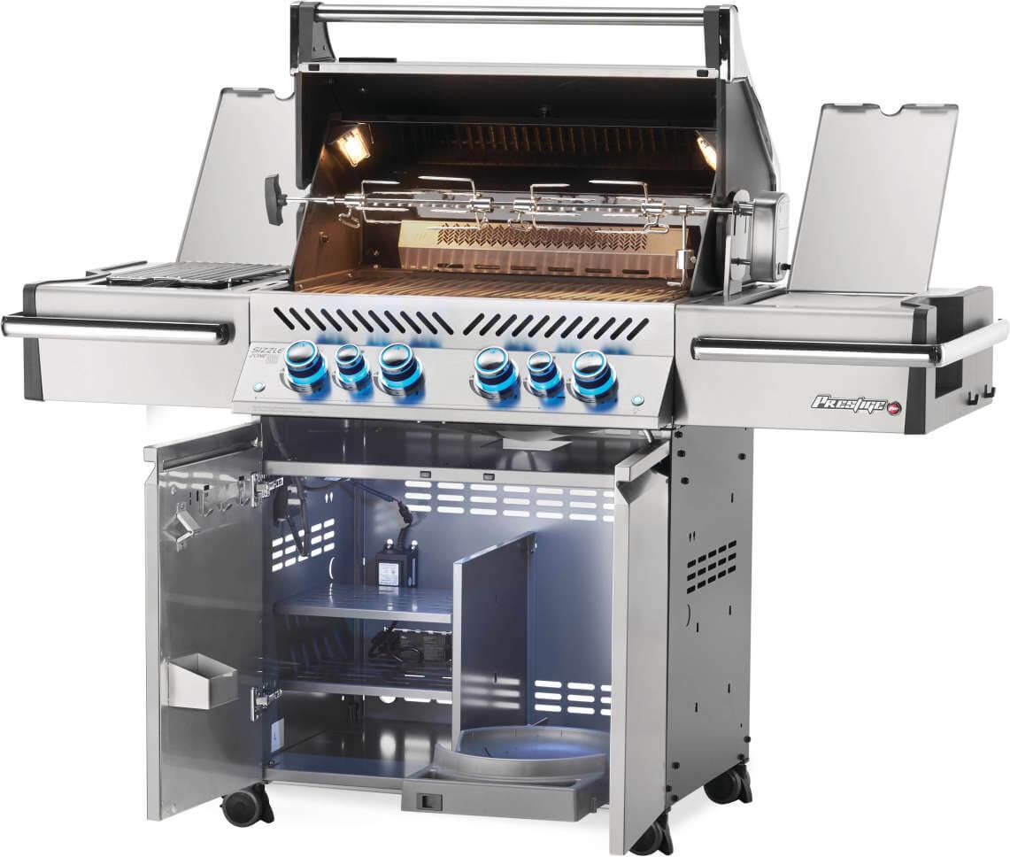 Napoleon - Prestige® PRO 500 Natural Gas Grill with Infrared Rear and Side Burners, Stainless Steel - PRO500RSIBNSS-3