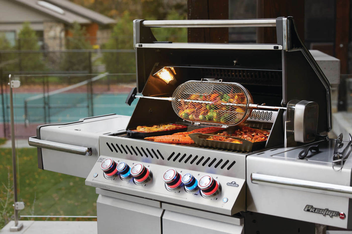 Napoleon - Prestige® PRO 500 Natural Gas Grill with Infrared Rear and Side Burners, Stainless Steel - PRO500RSIBNSS-3