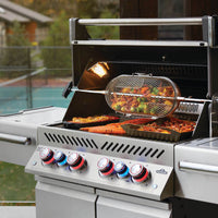 Napoleon - Prestige® PRO 500 Propane Gas Grill with Infrared Rear and Side Burners, Stainless Steel - PRO500RSIBPSS-3