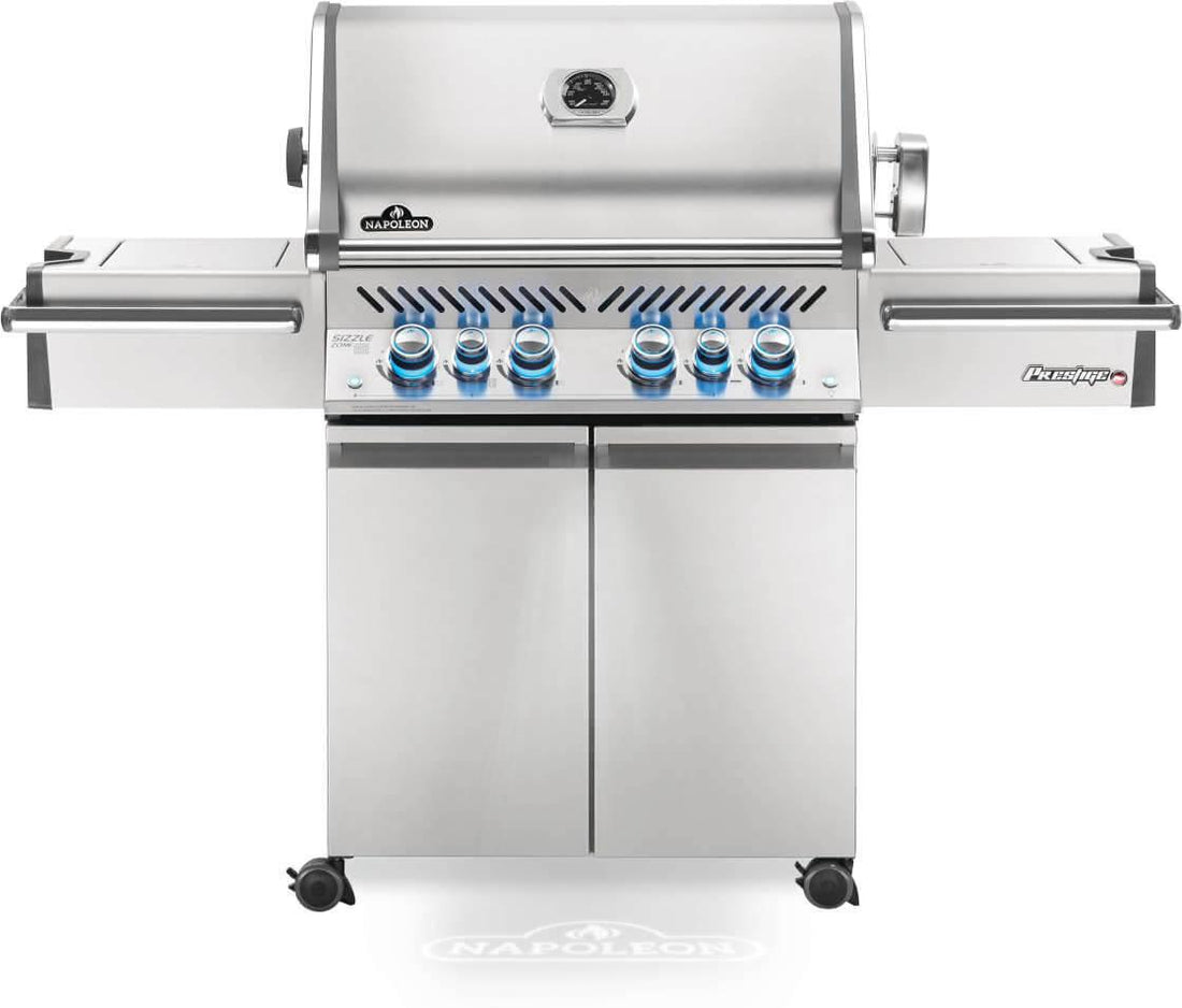 Napoleon - Prestige® PRO 500 Propane Gas Grill with Infrared Rear and Side Burners, Stainless Steel - PRO500RSIBPSS-3