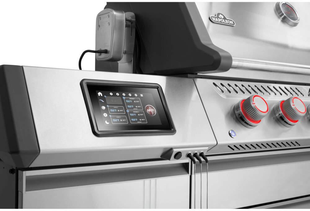 Napoleon - Prestige® PRO 665 Elite Propane Gas Grill with Smart Technology & Electric Smoker Box - PRO665VXRSIBPSS