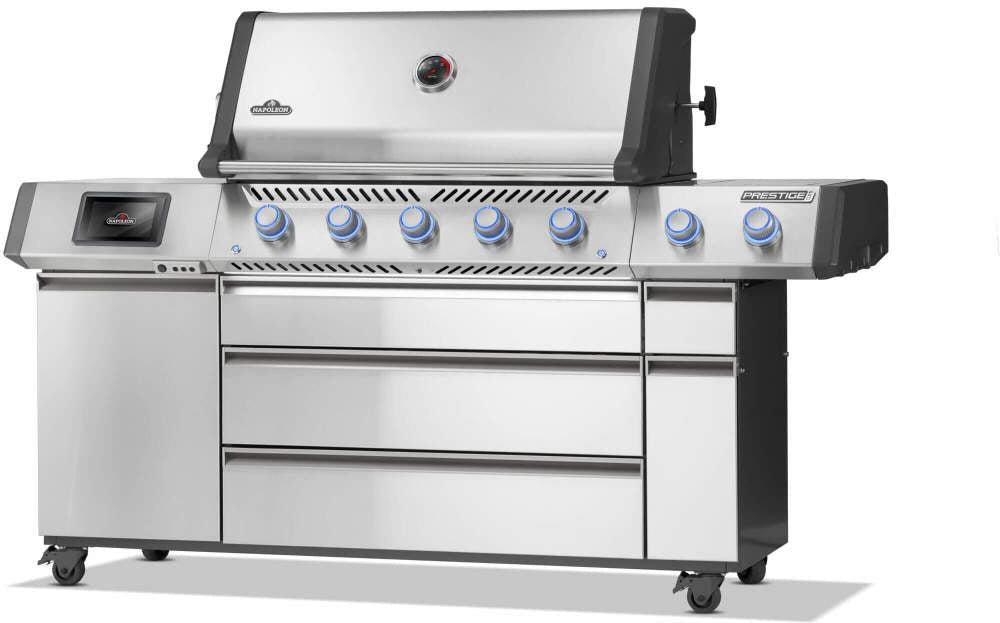 Napoleon - Prestige® PRO 665 Elite Propane Gas Grill with Smart Technology & Electric Smoker Box - PRO665VXRSIBPSS