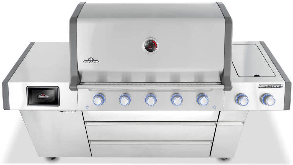 Napoleon - Prestige® PRO 665 Elite Propane Gas Grill with Smart Technology & Electric Smoker Box - PRO665VXRSIBPSS