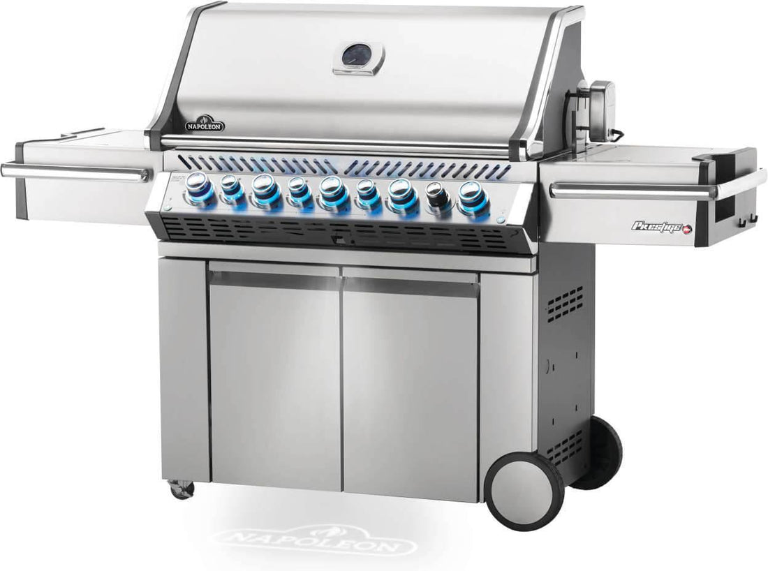 Napoleon - Prestige® PRO 665 Propane Gas Grill with Infrared Rear and Side Burners, Stainless Steel - PRO665RSIBPSS-3