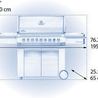 Napoleon - Prestige® PRO 665 Propane Gas Grill with Infrared Rear and Side Burners, Stainless Steel - PRO665RSIBPSS-3