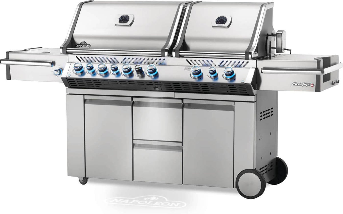 Napoleon - Prestige® PRO 825 Propane Gas Grill with Power Side Burner and Infrared Rear & Bottom Burners, Stainless Steel - PRO825RSBIPSS-3