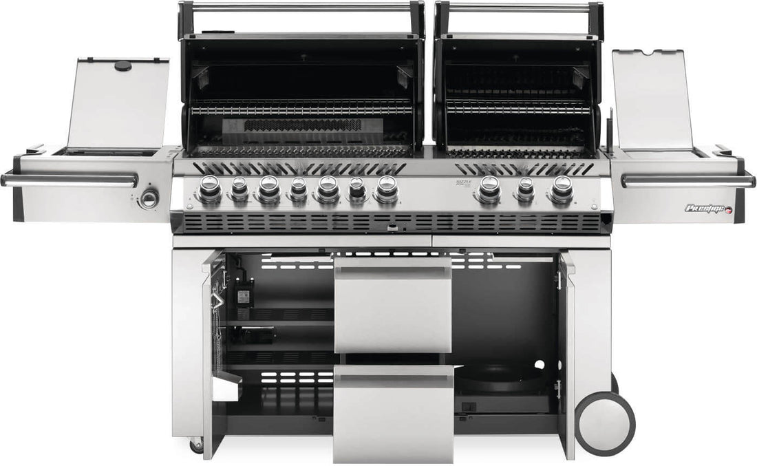 Napoleon - Prestige® PRO 825 Natural Gas Grill with Power Side Burner and Infrared Rear & Bottom Burners, Stainless Steel - PRO825RSBINSS-3