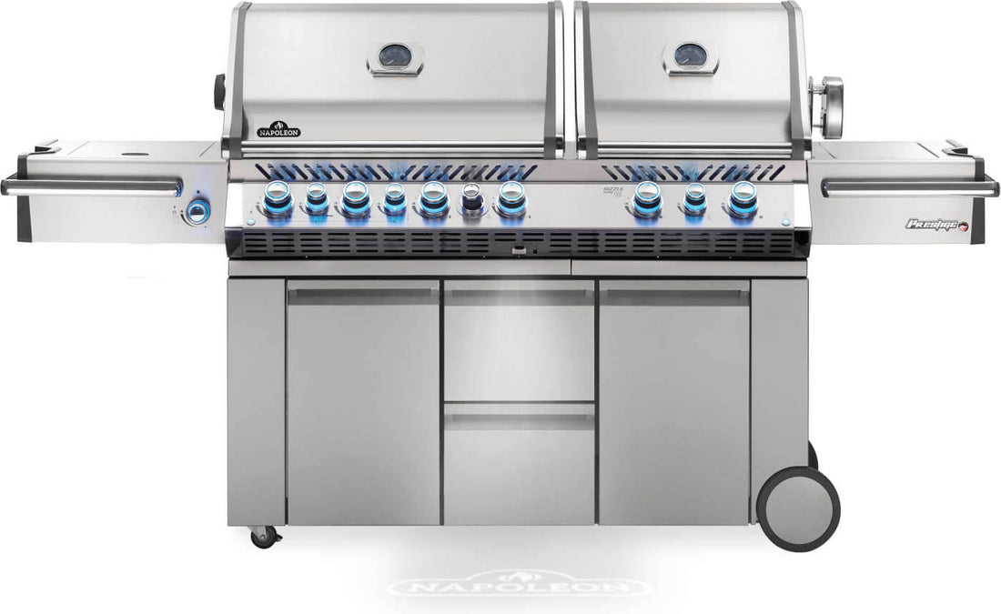 Napoleon - Prestige® PRO 825 Natural Gas Grill with Power Side Burner and Infrared Rear & Bottom Burners, Stainless Steel - PRO825RSBINSS-3